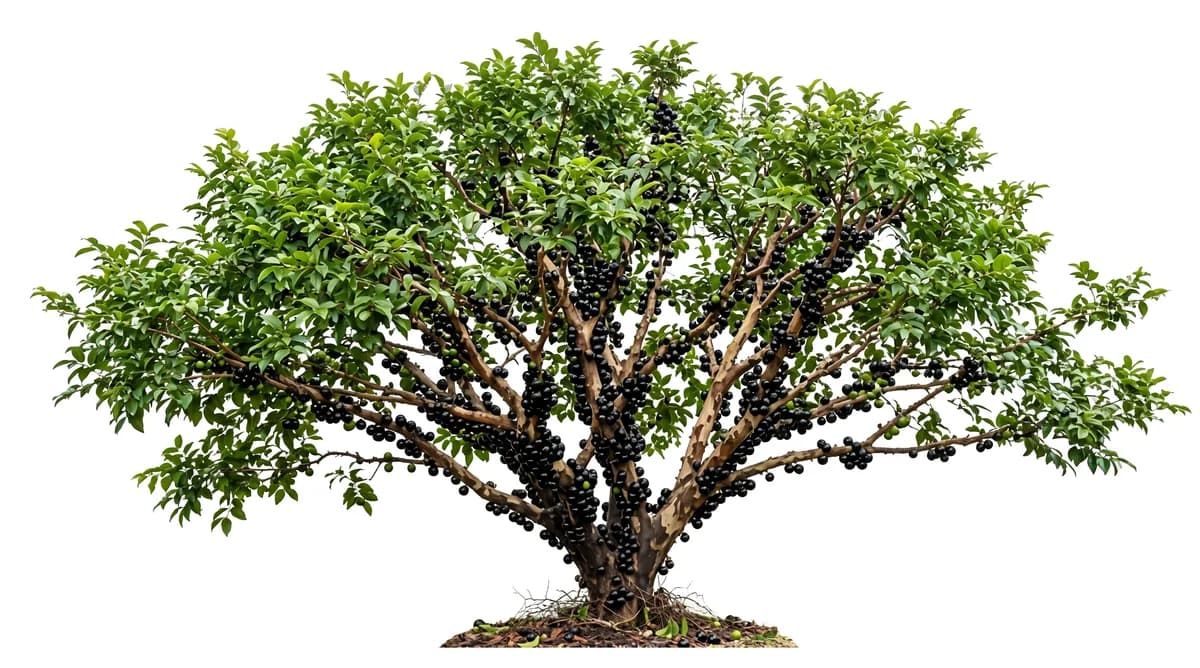Jabuticabeira carregada de frutas
